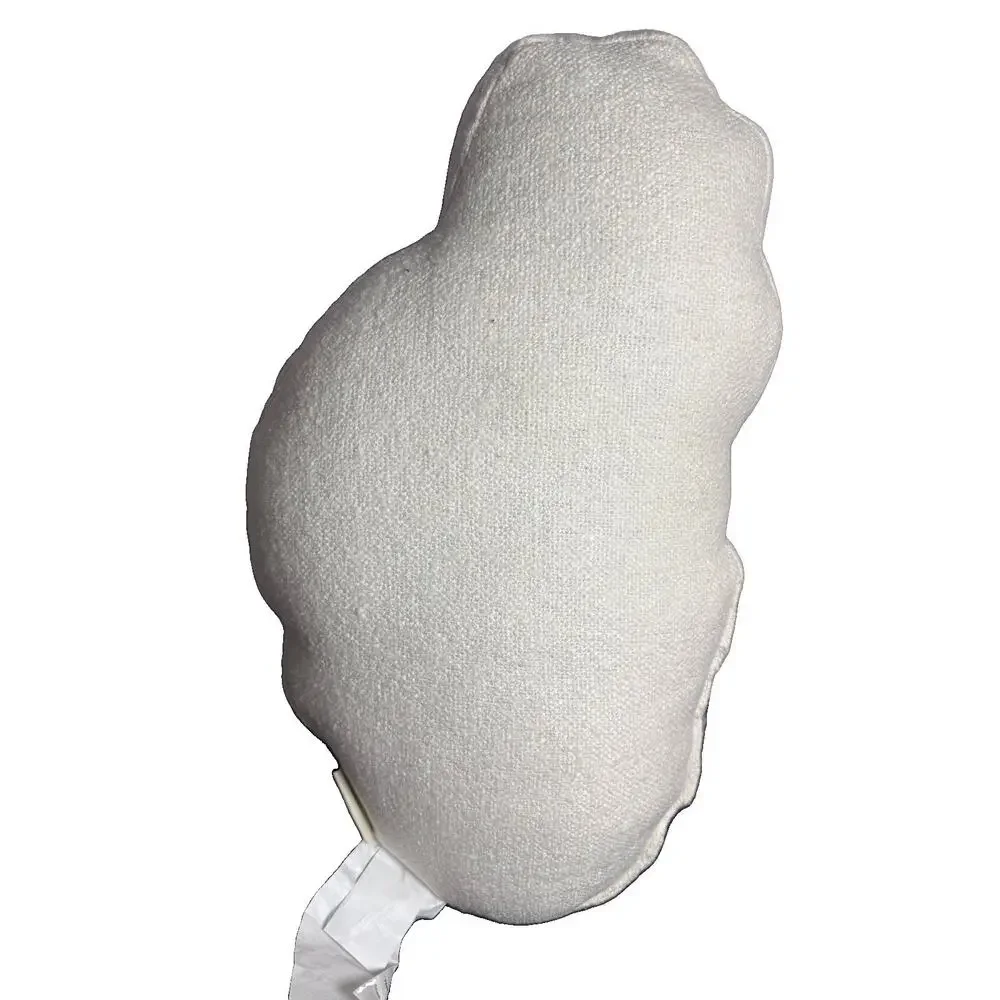 Mary & Edgar Embroidered Skull Margarita Pillow White NWOT Thread Defect